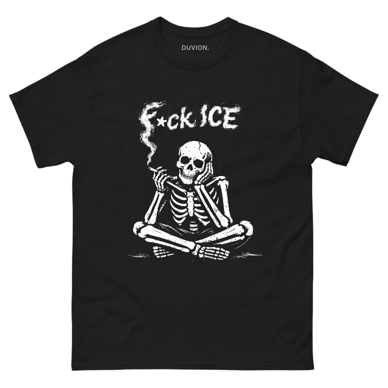 F*ck ICE Smoking Skeleton